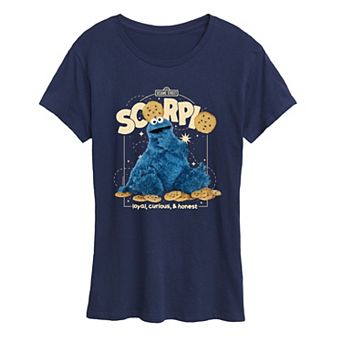 Women's Sesame Street Cookie Monster Scorpio Graphic Tee