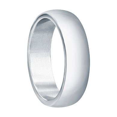 Men's Metallo Steel 6mm Polished Ring