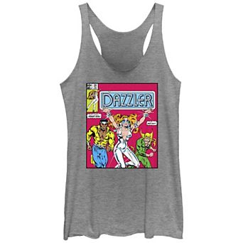 Juniors' Dazzler Action Cover Graphic Racerback Tank