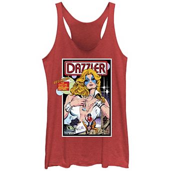 Juniors' Dazzler The Secret Of Dazzler's Sister Graphic Racerback Tank