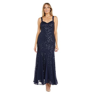Women's R&M Richards Bolero Jacket With Long Beaded And Sequin Dress