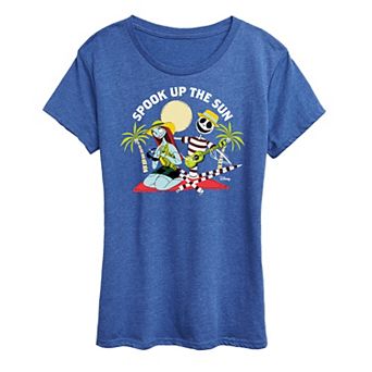 Disney's Nightmare Before Christmas Jack Skellington & Sally Women's Spook Sun Graphic Tee