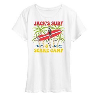 Disney's Nightmare Before Christmas Jack Skellington Women's Surf Camp Graphic Tee