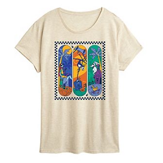 Disney's Nightmare Before Christmas Women's Skateboard Graphic Tee