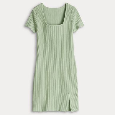 Juniors' madden girl Square Neck Mini Dress