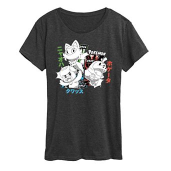 Women's Pokemon Fuecoco, Quaxly & Sprigatito Graphic Tee