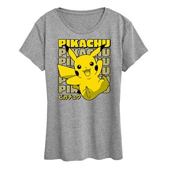Women's Pokemon Pikachu Stack Graphic Tee