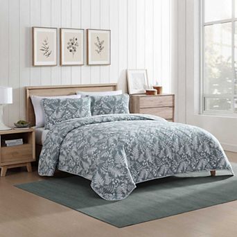 Eddie Bauer Fern Garden Reversible Quilt Set