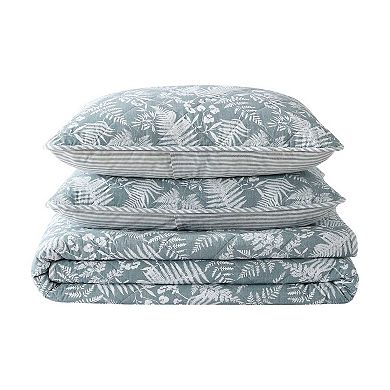 Eddie Bauer Fern Garden Reversible Quilt Set