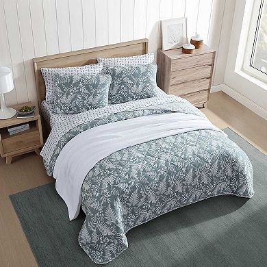 Eddie Bauer Fern Garden Reversible Quilt Set