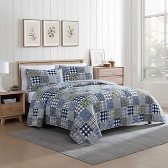Eddie Bauer Cozy Plaid Patchwork Quilt Set
