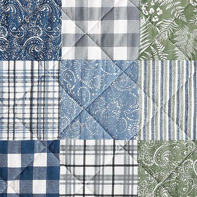 Eddie Bauer Cozy Plaid Patchwork Quilt Set