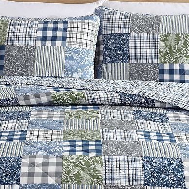 Eddie Bauer Cozy Plaid Patchwork Quilt Set