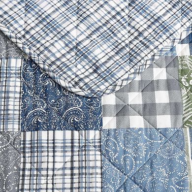 Eddie Bauer Cozy Plaid Patchwork Quilt Set