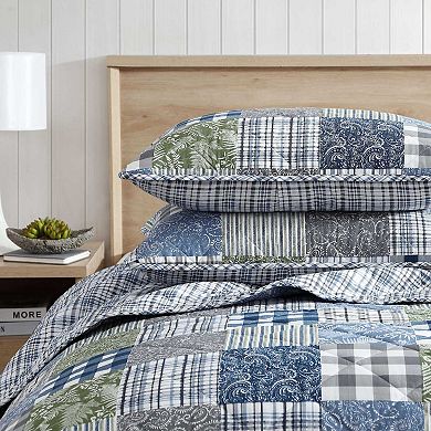 Eddie Bauer Cozy Plaid Patchwork Quilt Set