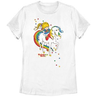 Juniors' Rainbow Brite Riding Starlite Graphic Tee