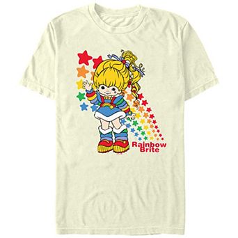 Juniors' Rainbow Brite Starry Background Boyfriend Graphic Tee