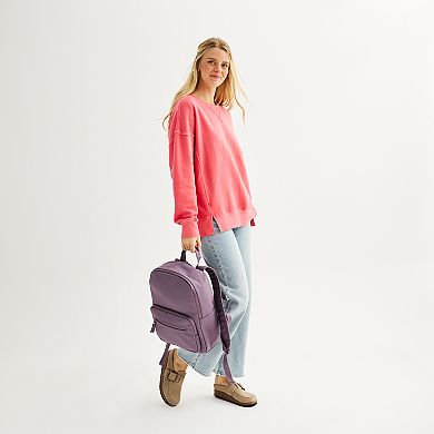 Juniors' SO® Oversized Fleece Tunic Pullover