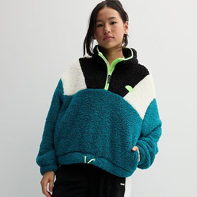 Girls 7 16 Limited Too Sherpa Quarter Zip