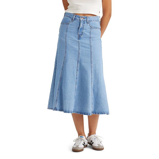 Levis midi tie skirt in light and bright best sale