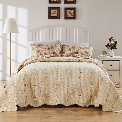 Greenland Home Fashions Antique Rose Bedspread Set