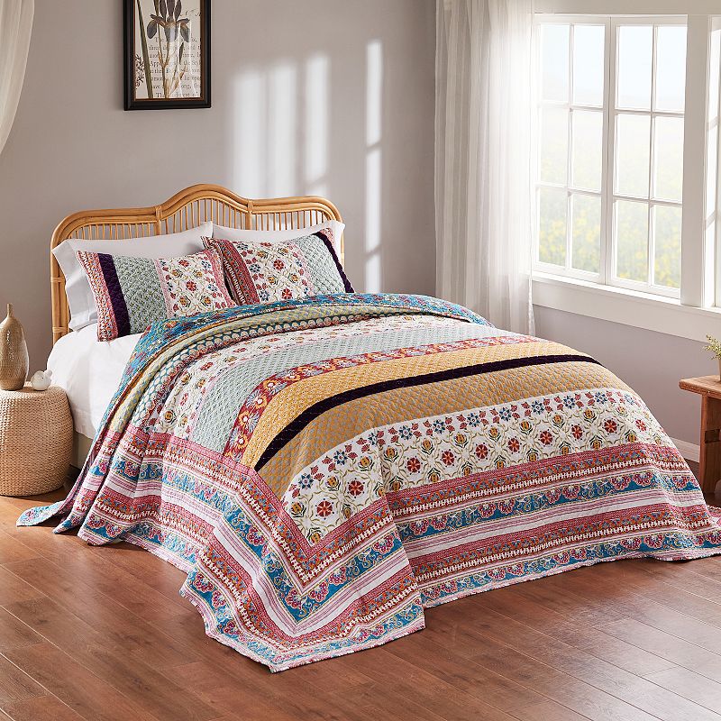 Greenland Home Fashions Thalia Bedspread Set, Tango