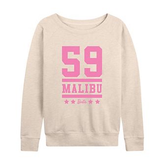 Women's Barbie® 59 Malibu Graphic French Terry Long Sleeve Tee