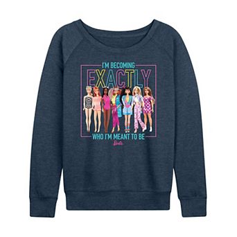 Women's Barbie® Who I'm Meant To Be Graphic French Terry Long Sleeve Tee