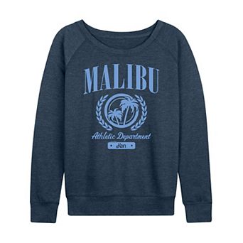 Women's Barbie® Malibu Ath Dept Graphic French Terry Long Sleeve Tee