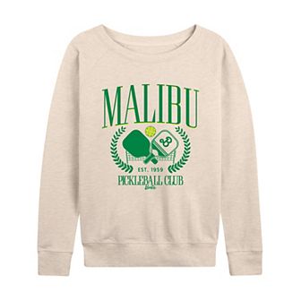 Women's Barbie® Malibu Pickleball French Terry Long Sleeve Tee