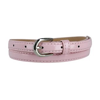 CTM Women's Skinny 1/2 Inch Dress Belt