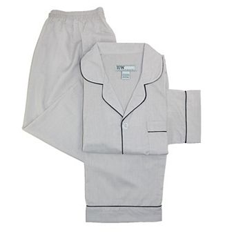 Long Sleeve Long Leg Solid Pajama Set