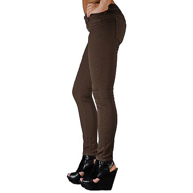 Women's Slim Fit Stretch Color Denim Skinny Jeans