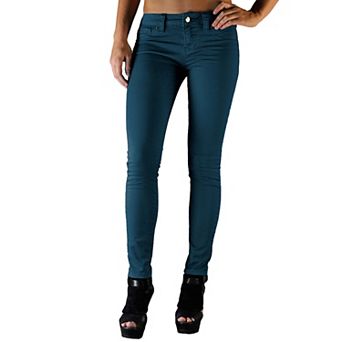 Women's Slim Fit Stretch Color Denim Skinny Jeans