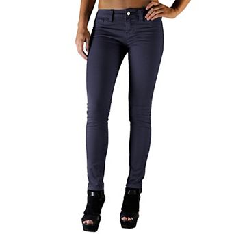 Women's Slim Fit Stretch Color Denim Skinny Jeans