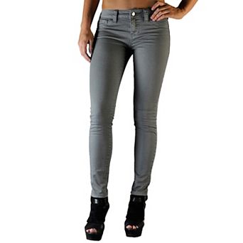 Women's Slim Fit Stretch Color Denim Skinny Jeans