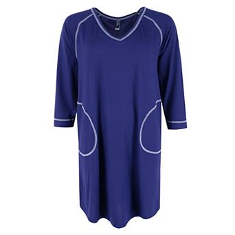 Women's Large Flower Pajama Sleep Shirt