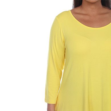 Plus Size Handkerchief Hem Tunic