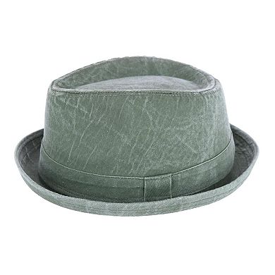 Epoch Hats Company Men's Washed Denim Cotton Fedora Hat