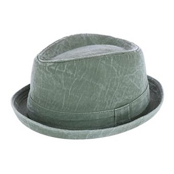 Epoch Hats Company Men's Washed Denim Cotton Fedora Hat