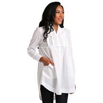 Women's Sweet Vibes Sheer Cotton Tunic