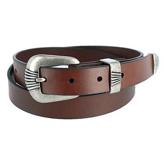 Wrangler Women's 3 pc Belt With Veg Tanned Leather