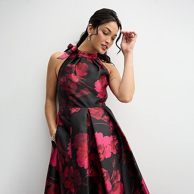 bodycon halter neck dress Elderberry Bodycon Halter Neck Midi Dress Pink main image 0