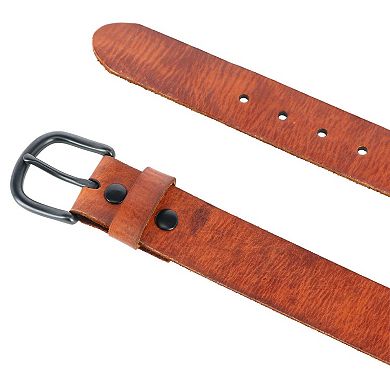 Wrangler Men's Vegetable Tanned Distressed Leather Belt