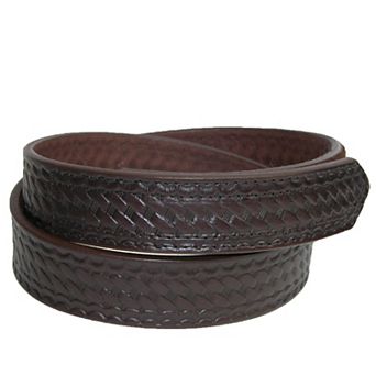 Boston Leather Men's Big & Tall Basketweave Mechanics Hook And Loop Belt