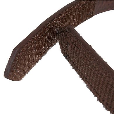 Boston Leather Men's Basketweave Mechanics Belt With Hook And Loop Closure