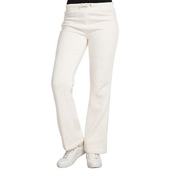 Women's Sweet Vibes Fleece Contrast Piping Flare Sweatpants