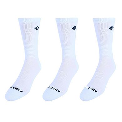 Sperry Men's Super Comfort Sneaker Crew Socks (Pack of 3)