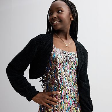 Girls 7-16 Limited Too Sequin Dress & Shrug Set