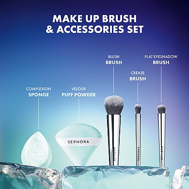 Makeup Brushes & Accessories Set